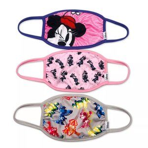 Disney Kids 3pk 3 Pack Minnie Mouse Face Mask Children Children 6+